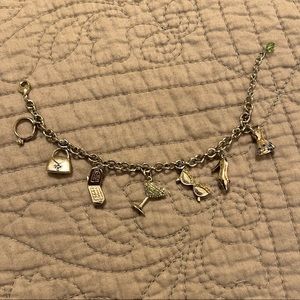 Charm bracelet. Silver tone.  7-8”. Great condition